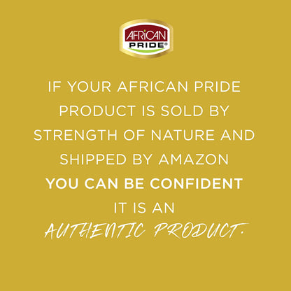 Side view of African Pride 8.5 ounce hair mousse container highlighting alcohol free formula