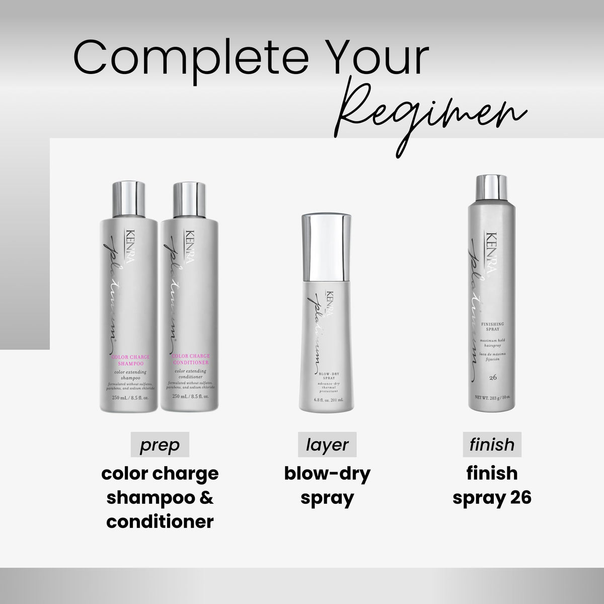 Authentic Kenra Platinum hair styling spray for humidity resistance and high shine