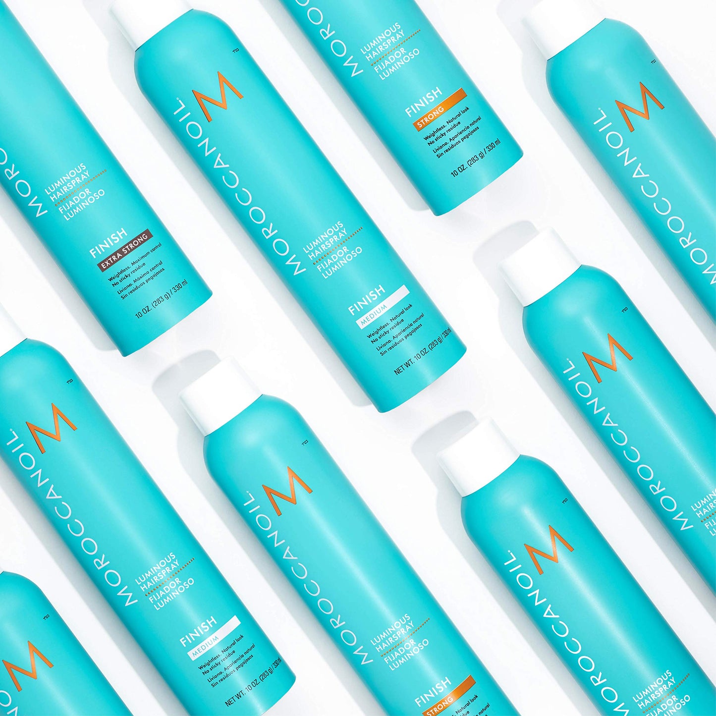 Moroccanoil extra strong hold aerosol spray can close up