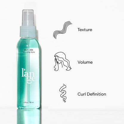 Premium USA imported L'ange Hair salt spray bottle showcasing four fluid ounces size