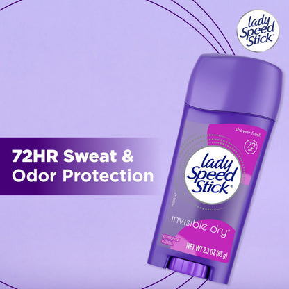 Lady Speed Stick women solid deodorant stick for 72 hour sweat protection