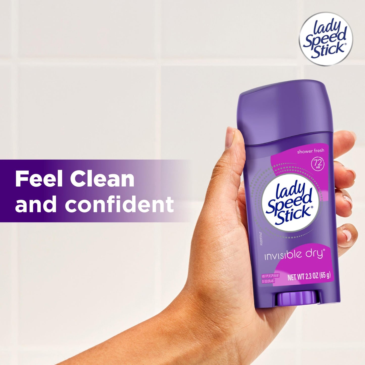 Lady Speed Stick comfort guard applicator design showing back details