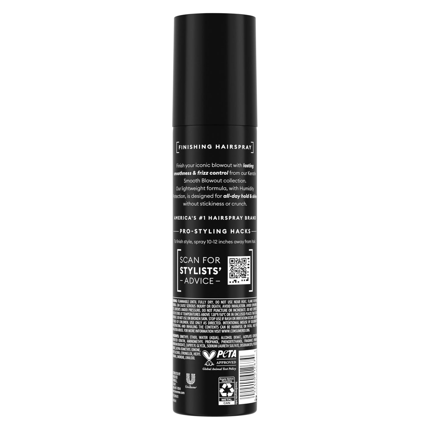 Tresemme anti frizz hairspray 7 fluid ounce bottle