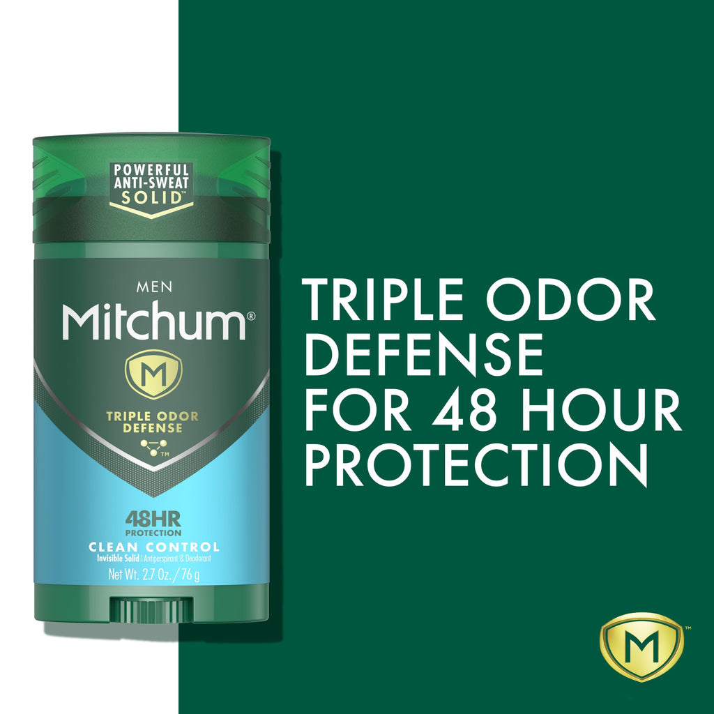 Mitchum clean control antiperspirant stick side profile
