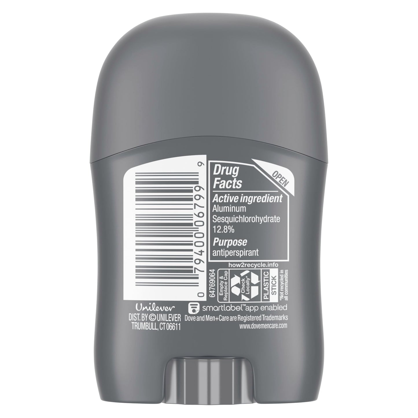 Dove Men Care 72 hour sweat and odor protection solid stick close up