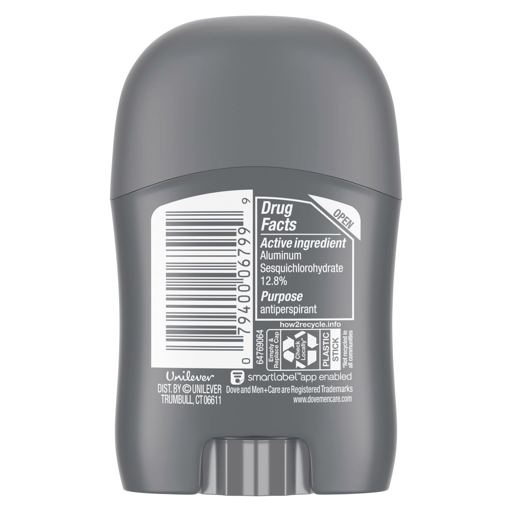 Dove Men Care 72 hour sweat and odor protection solid stick close up