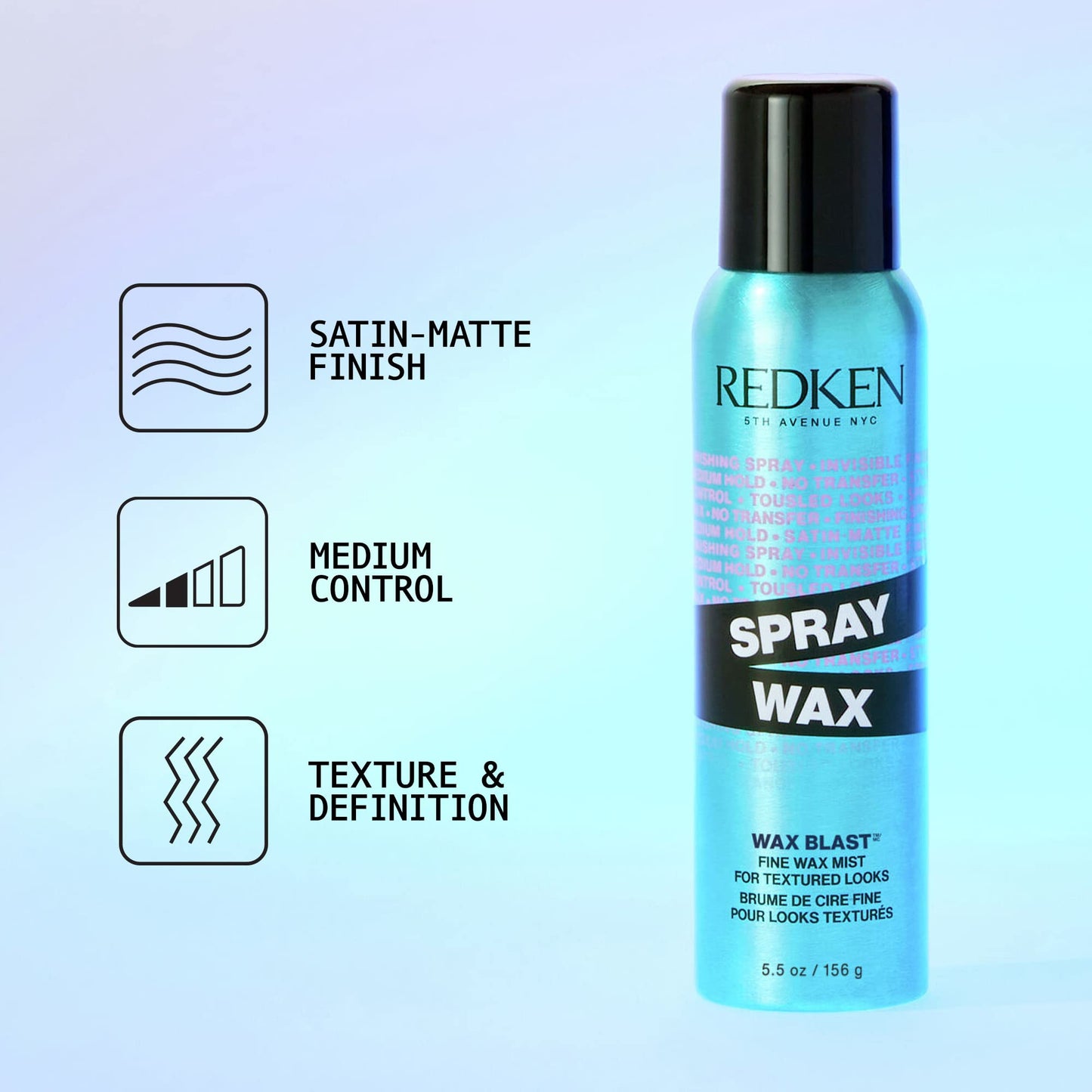 Redken finishing spray wax professional medium control texturizing formula