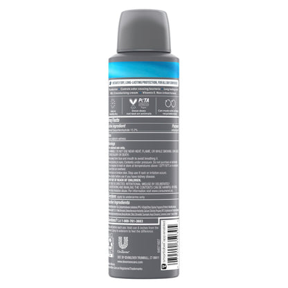 Dove Men Care Clean Comfort seventy two hour protection deodorant spray canister