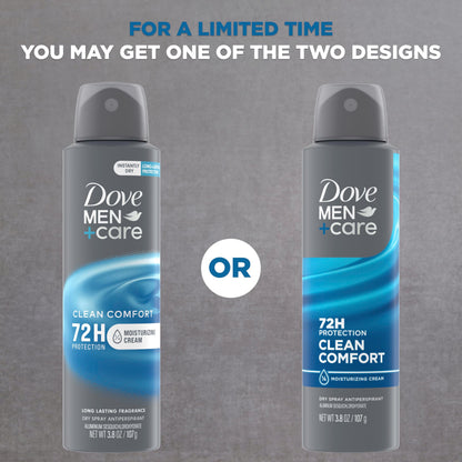 USA imported Dove Men Care dry spray antiperspirant underarm protection for men