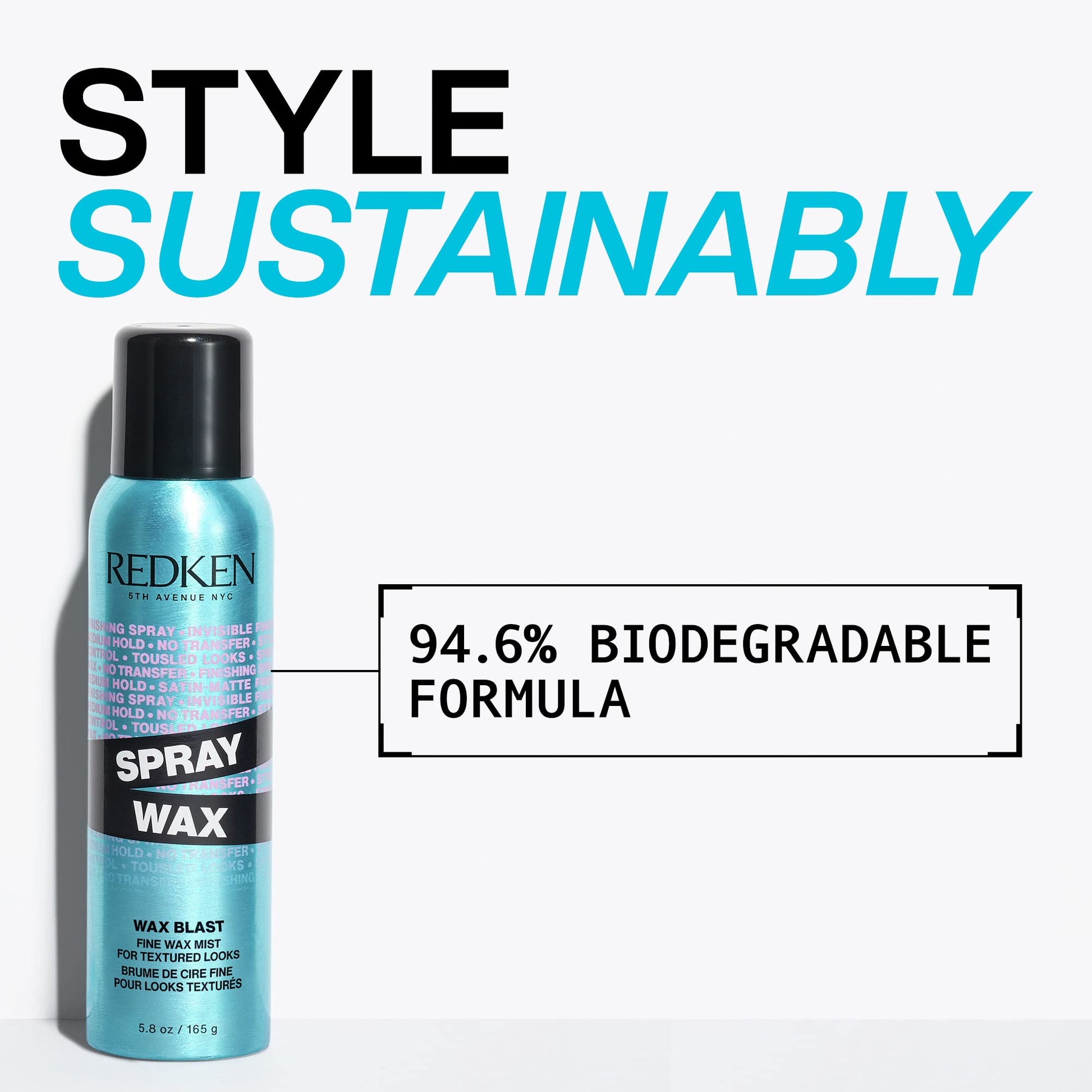 Redken high impact finishing spray wax suitable for all hair types