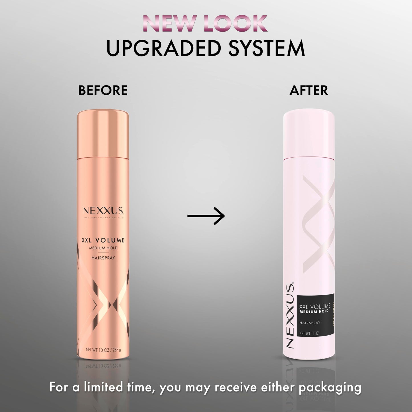 Nexxus protein protective hair spray showing the mist nozzle for even application