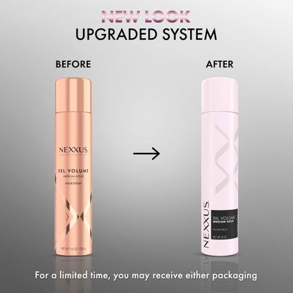 Nexxus protein protective hair spray showing the mist nozzle for even application