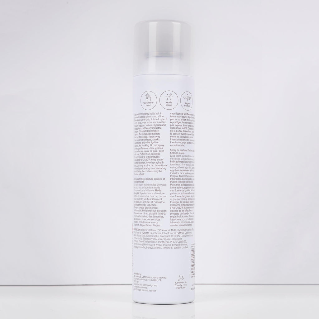 Professional salon grade Paul Mitchell flexible hold hair spray for all hair types