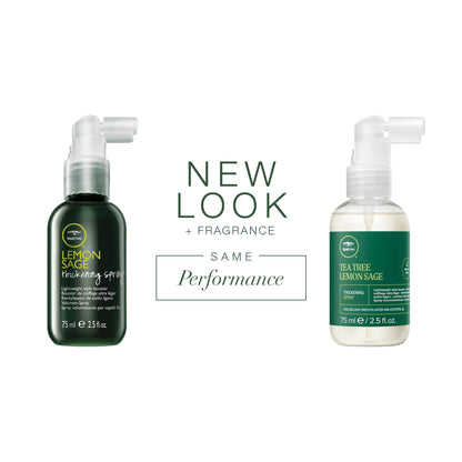 Paul Mitchell Tea Tree Lemon Sage Thickening Spray concentrated nozzle details for root lift application