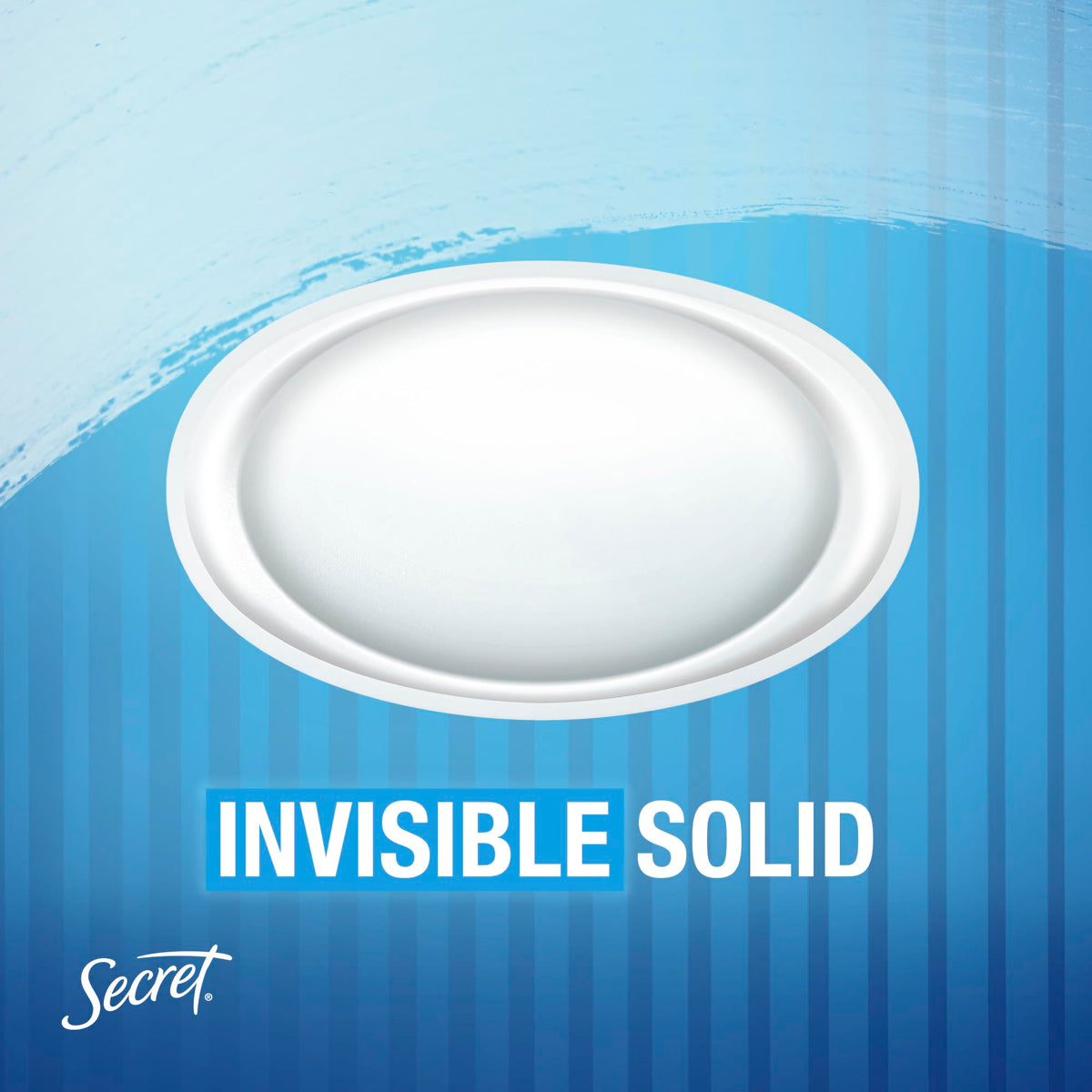 Secret Completely Clean scent ladies antiperspirant product base dial visual