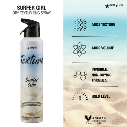 Silicone free salon professional texturizing spray with sunflower seed oil ingredient details