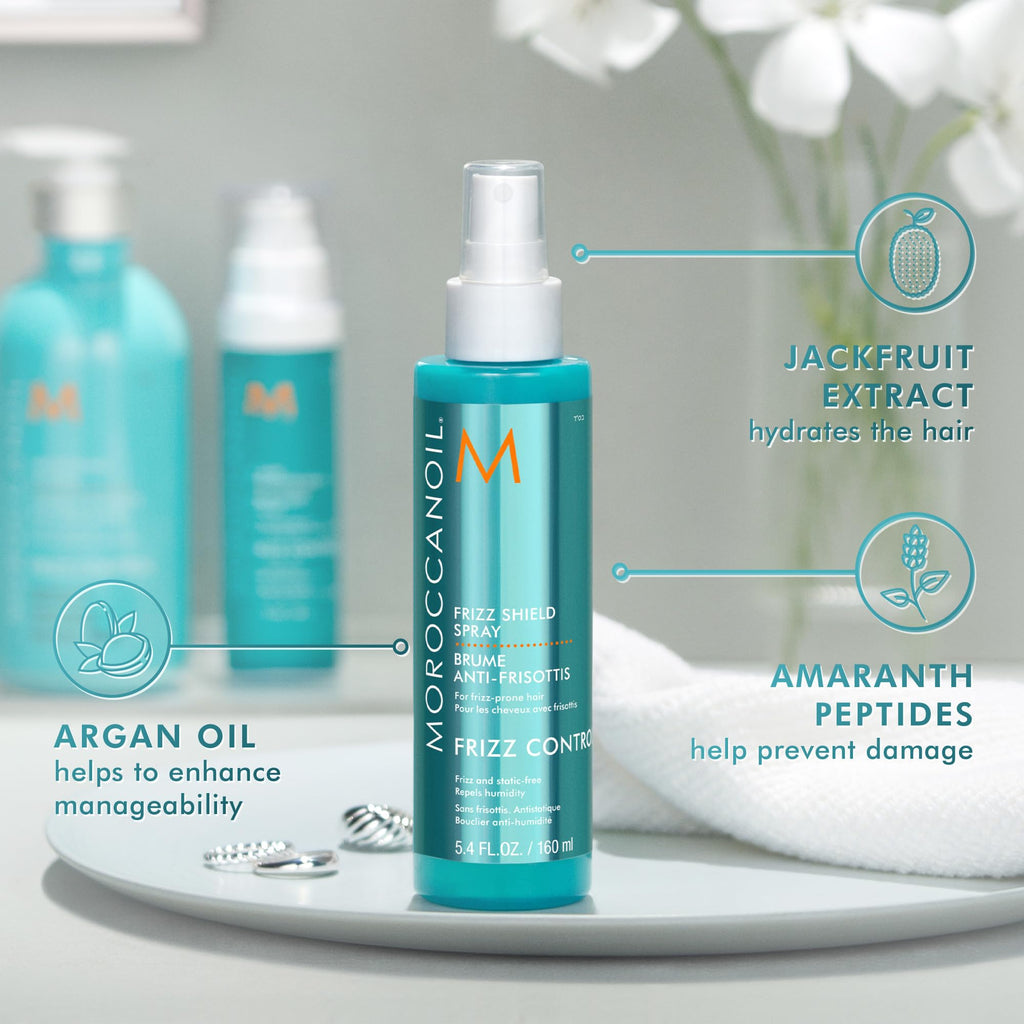 Moroccanoil humidity defense hair mist 160ml bottle close up