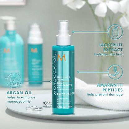 Moroccanoil humidity defense hair mist 160ml bottle close up
