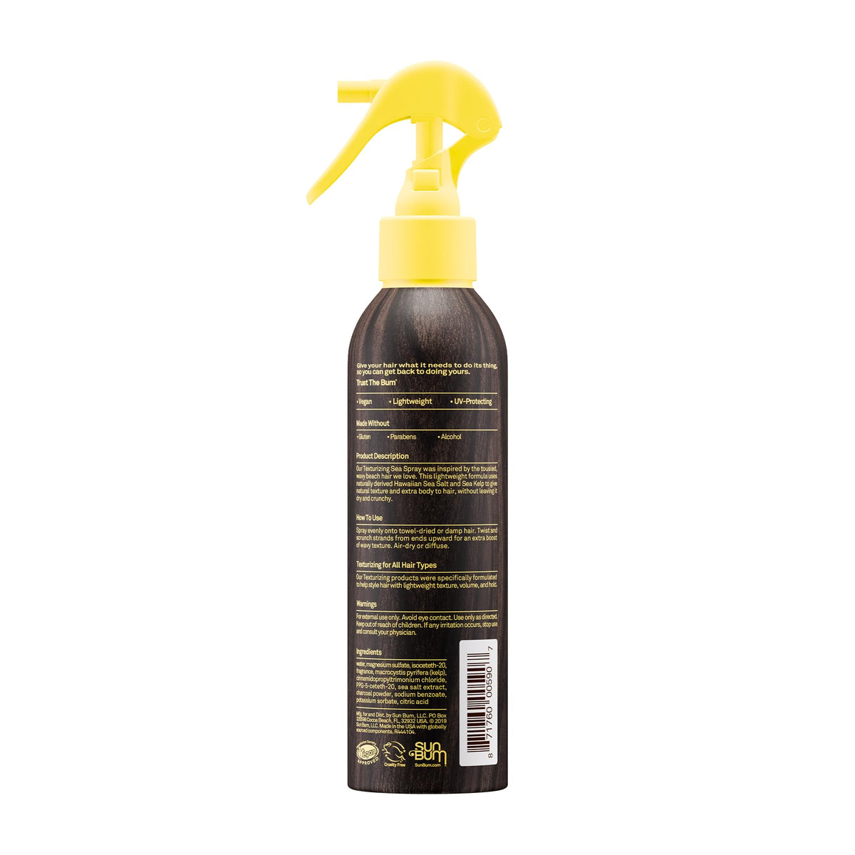 Sun Bum vegan and cruelty free imported sea salt hair mist