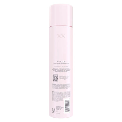 Nexxus Maxximum Finishing Mist hairspray bottle showing STYLEPROTECT technology logo
