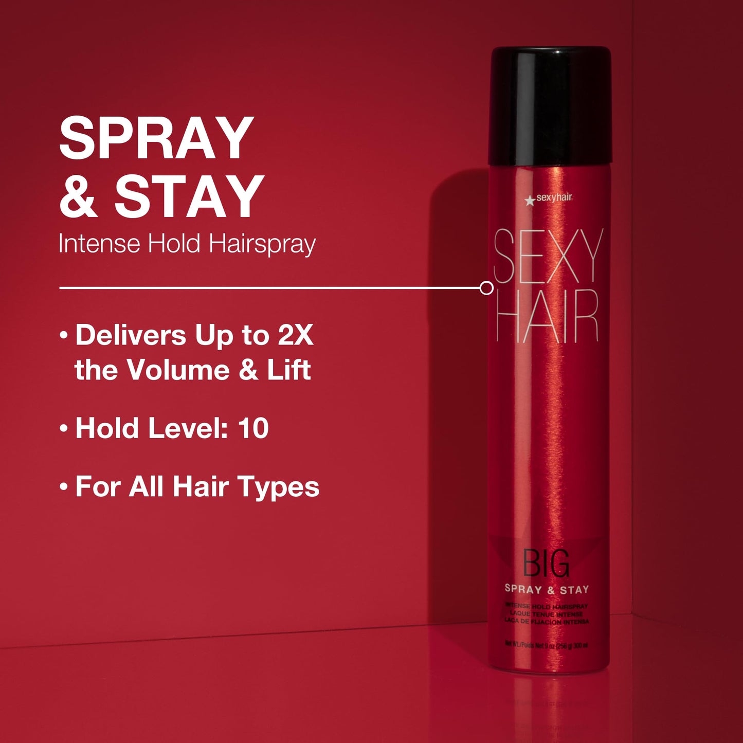SexyHair extreme hold hairspray for 72 hour humidity defense styling