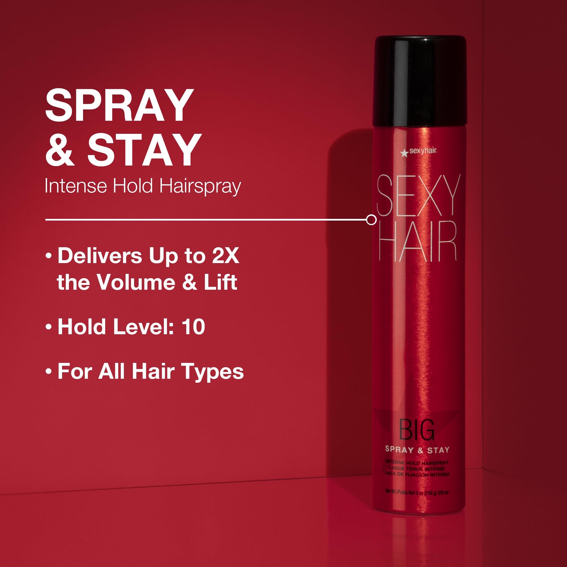 SexyHair extreme hold hairspray for 72 hour humidity defense styling