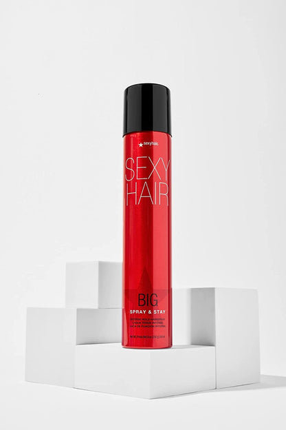 SexyHair Big Spray And Stay 9 Ounce premium packaging display