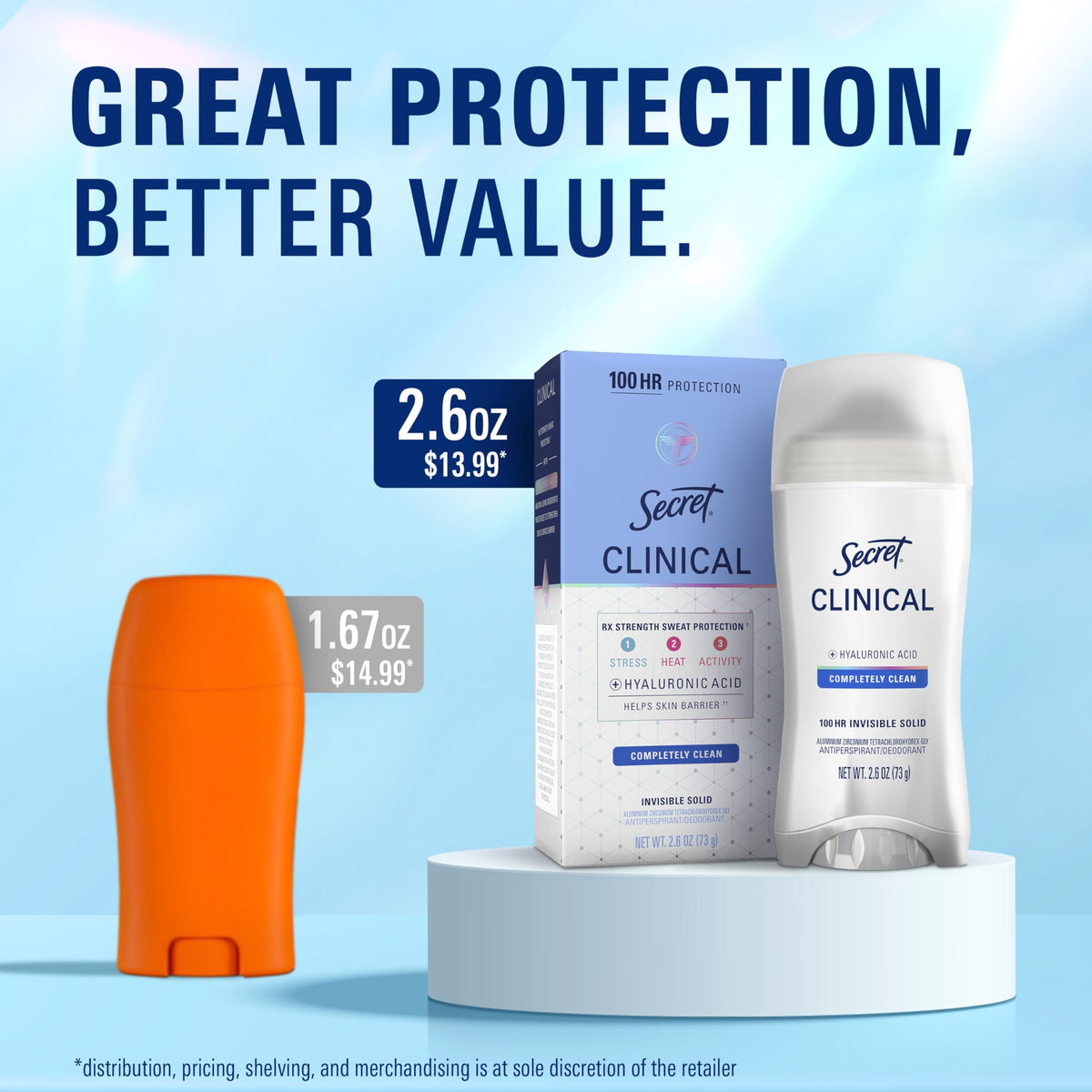 Secret Clinical Strength pH balancing minerals women antiperspirant
