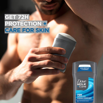 Premium imported mens grooming stick for odor control and sweat prevention in humid weather.