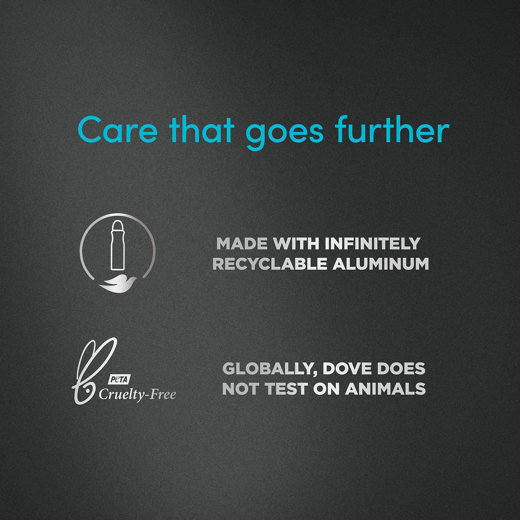 Alcohol free solid deodorant stick from Dove showing the clean scent text.