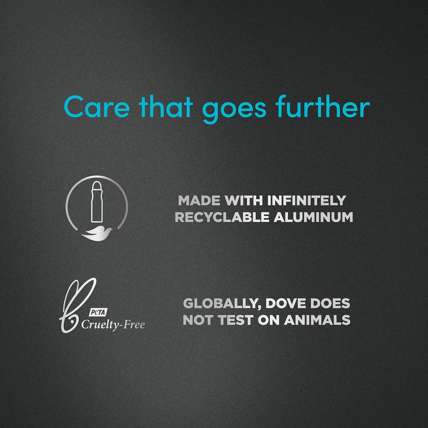 Alcohol free solid deodorant stick from Dove showing the clean scent text.
