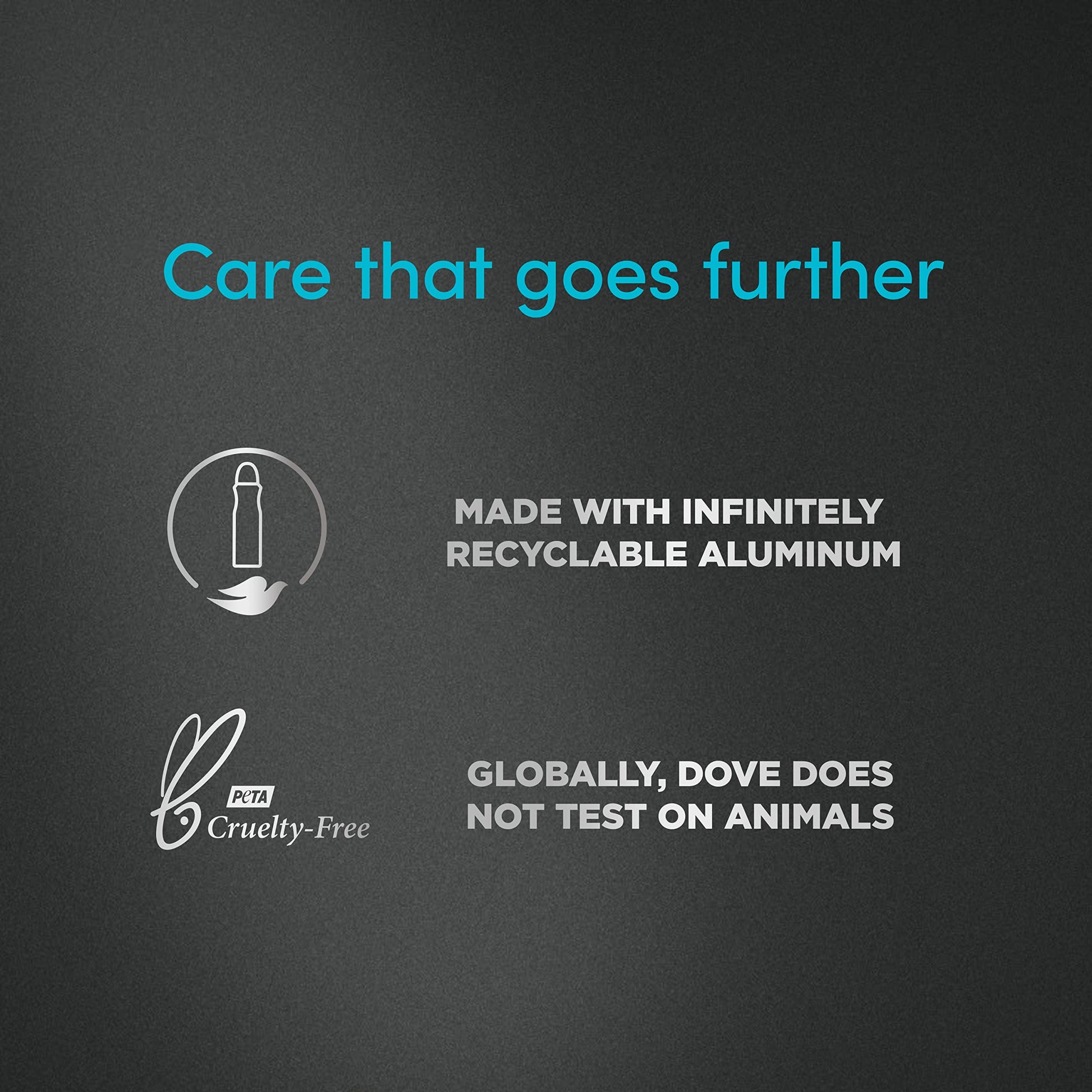 Alcohol free solid deodorant stick from Dove showing the clean scent text.