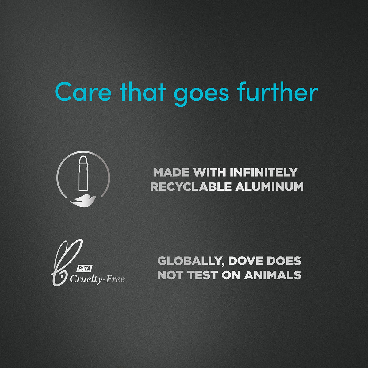 Alcohol free solid deodorant stick from Dove showing the clean scent text.