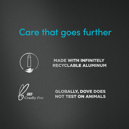 Alcohol free solid deodorant stick from Dove showing the clean scent text.