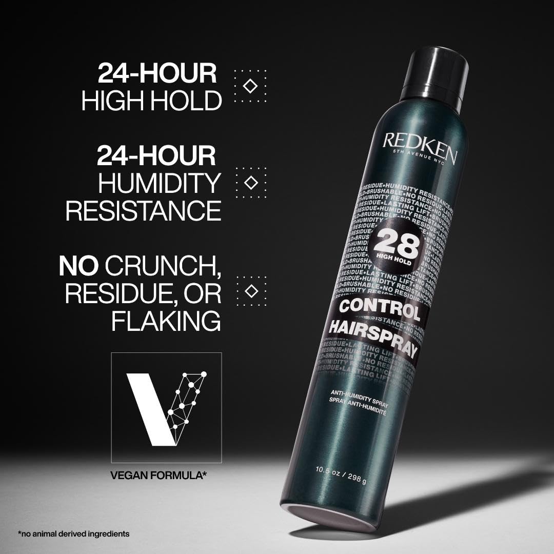 Redken maximum hold anti frizz hairspray bottle for professional style memory