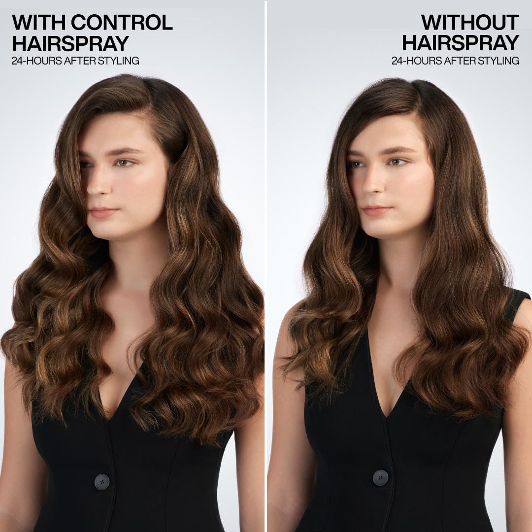 Redken humidity resistance twenty four hour hold hairspray close up view