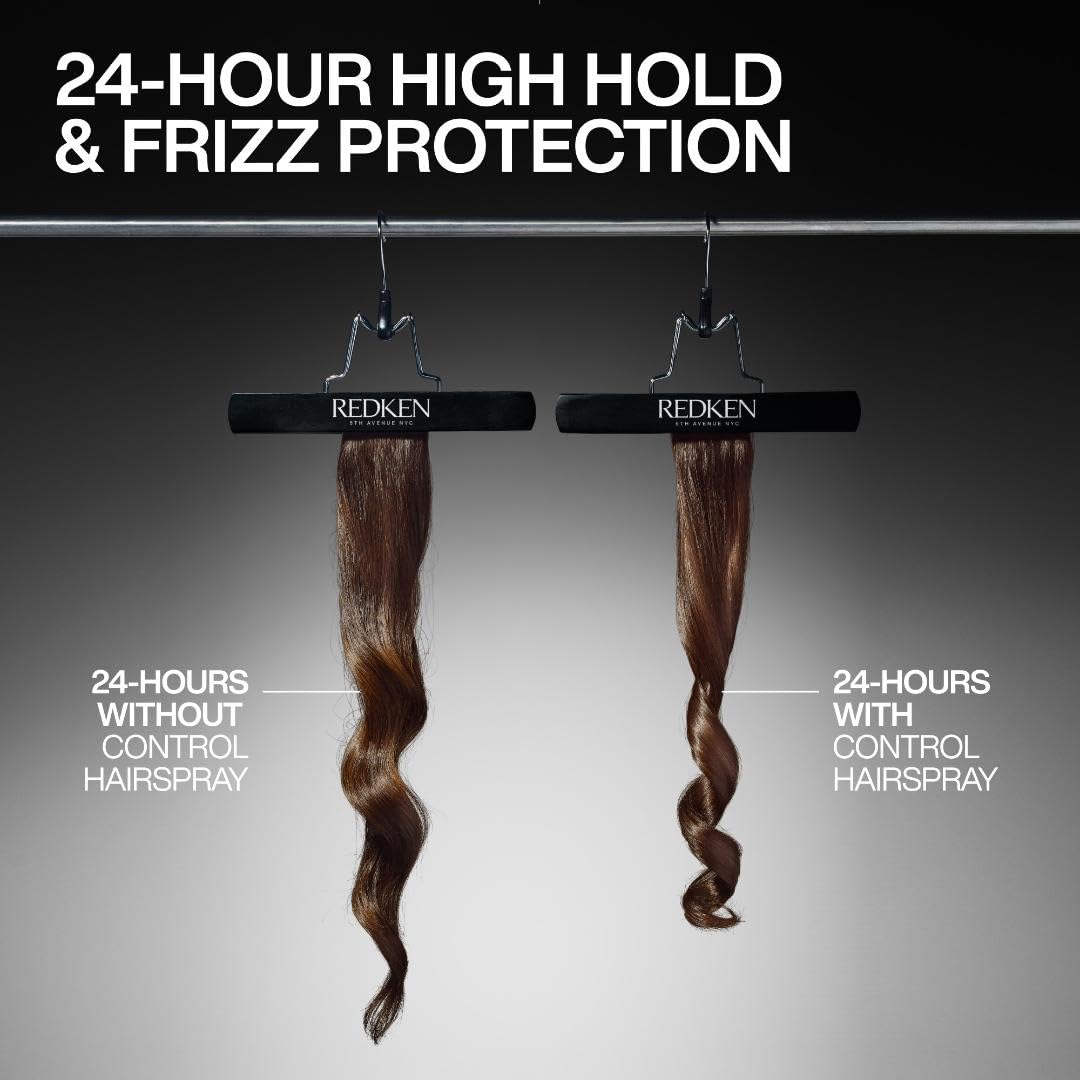 Redken professional grade salon styling aerosol spray bottle design