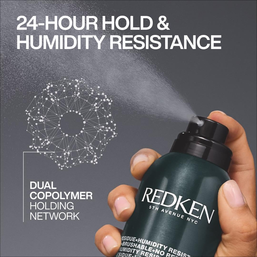 Redken extra high hold hairspray for all hair types packaging details