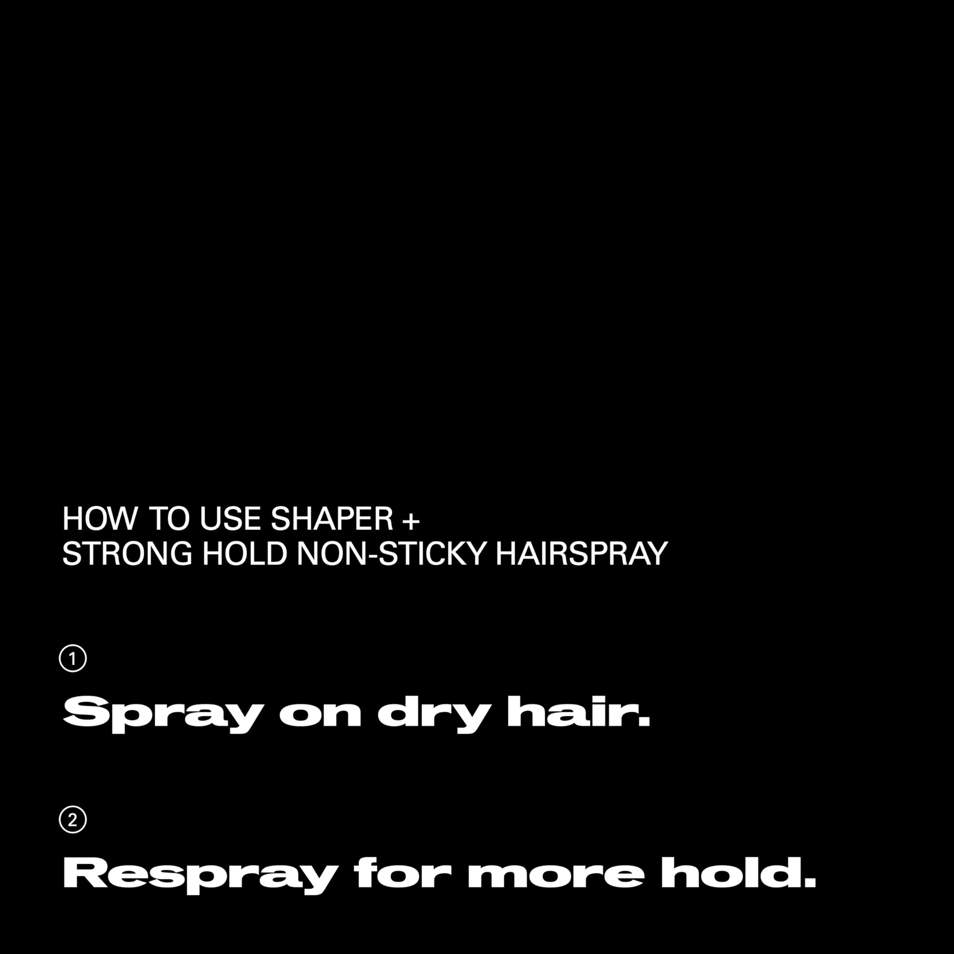Sebastian Professional Shaper Plus ten point six ounce styling spray standing upright.