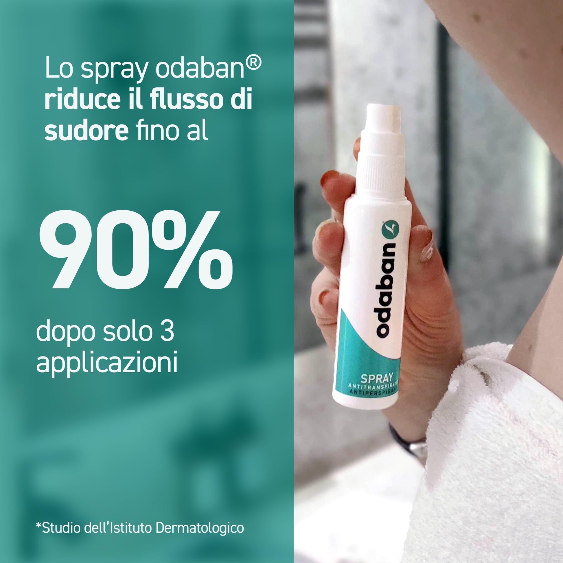 USA imported Odaban overnight antiperspirant spray bottle for severe sweating