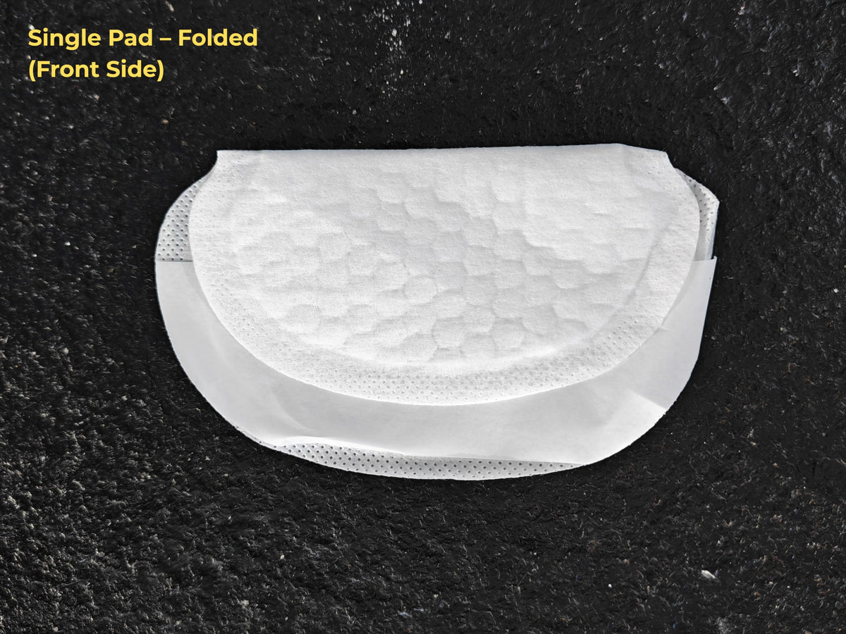 Individual wrapped disposable underarm clothing liners