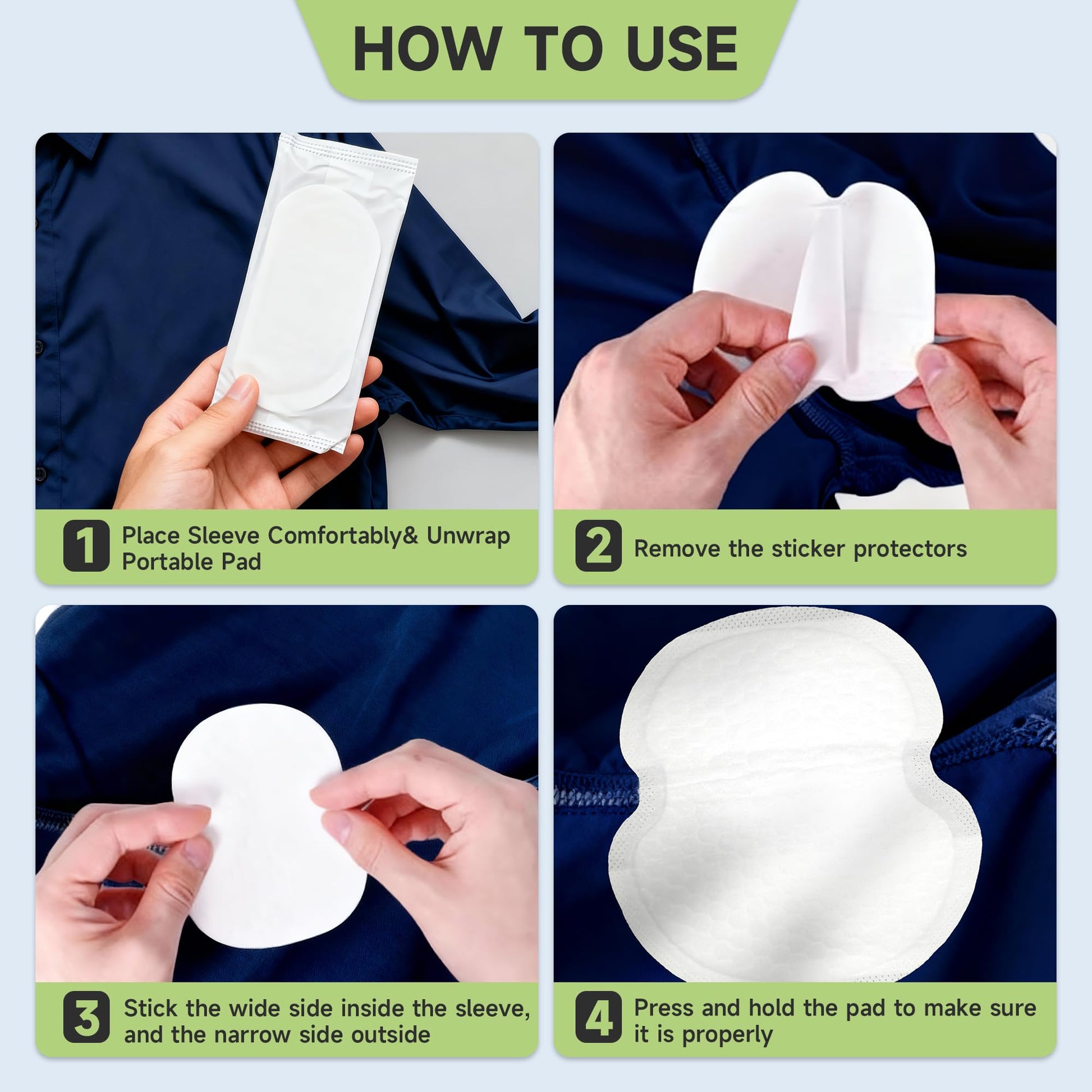 Ankexin clothing liners for stain prevention stack