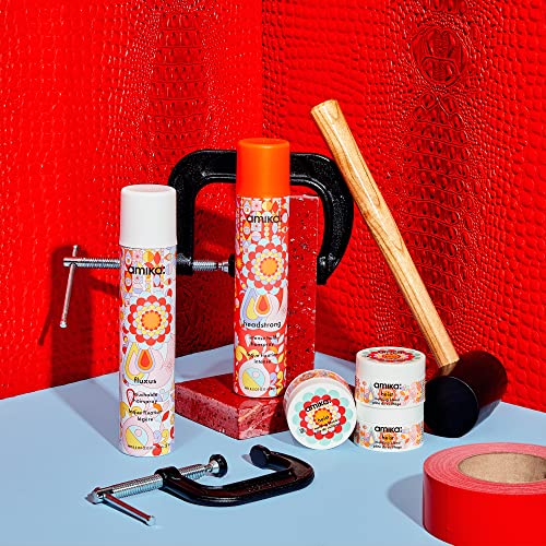 Amika medium hold hairspray colorful geometric packaging