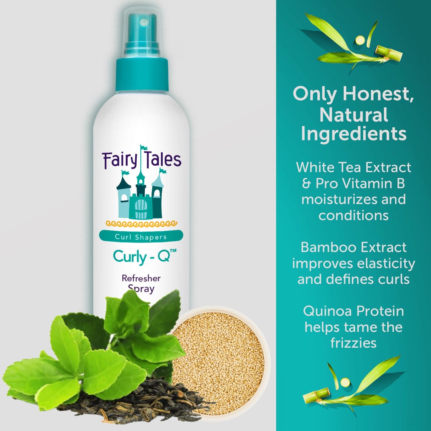 Fairy Tales Curly-Q non greasy daily styling mist for children with wavy and curly hair