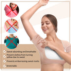 Handepo women sweat protector showing moisture wicking fabric texture