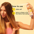 Authentic Amika anti frizz hair treatment spray imported bottle standing upright