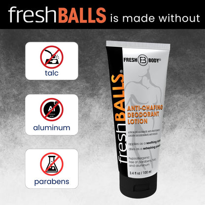 Fresh Body Fresh Balls three point four fluid ounces tubes arranged for sweat protection