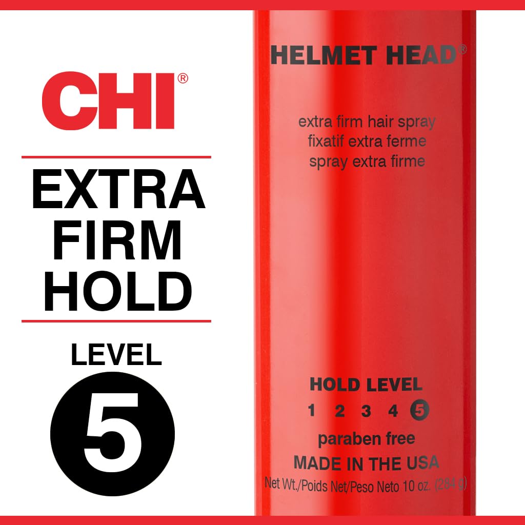 CHI professional extra strong hold styling spray red canister with white cap