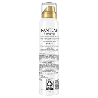 Pantene Pro-V brushable formula hairspray bottle for professional styling at home