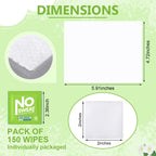 Timgle individually wrapped sweat wipes individual packets layout